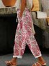 Women Paisley Long Pant Casual Spring/Fall Trousers
