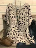 Women Leopard Short Sleeve Tee T-shirt Crew Neck Printing Casual Summer Graphic Tee Top