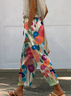 Women Floral Long Pants Casual Spring/Fall Trousers