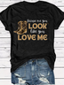 Women Letter Pattern Short Sleeve Tee T-shirt Crew Neck Casual Summer Top