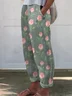 Women Floral Long Pants Casual Spring/Fall Trousers
