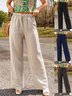 Women Plain Long Pants Casual Spring/Fall Trousers