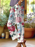 Women Floral Long Pants Casual Spring/Fall Trousers