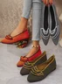 Women's Four Seasons Leisure Ultra-light Flying Mesh Color Matching Shallow Mouth Flat Shoes