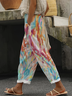 Women Abstract Long Pants Casual Spring/Fall Trousers