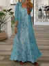 Women Floral Printing Two-Piece Set Daily Three Quarter Sleeve Casual Spring/Fall Dress With Coat Matching Set