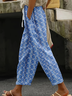 Women Geometric Long Pants Casual Spring/Fall Trousers