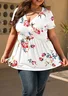Printing Ethnic Ethnic Geometry T-Shirt