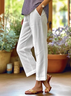 Women Plain Long Pants Casual Spring/Fall Trousers