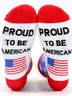 Spot Cross-border Long Cotton Socks American Independence Day Flag Socks Striped Casual Sports Socks Letter Jacquard Creative Socks