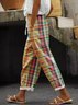 Women Plaid Long Pant Casual Spring/Fall Trousers