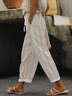 Women Geometric Long Pants Casual Spring/Fall Trousers