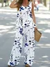 Women Floral Printing Two-Piece Set Daily Sleeveless Casual Summer Multi-Piece Set Matching Set