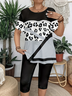 Women Leopard Short Sleeve Tee T-shirt Crew Neck Printing Casual Summer Graphic Tee Top