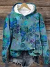 Women's Floral Spring/Fall Long Sleeve Casual Daily Hoodie