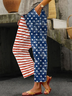 Women Independence Day (Flag) Long Pants Casual Spring/Fall Trousers