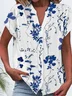 Women's Short Sleeve Shirt Summer Floral Printing V Neck Daily Going Out Casual Top