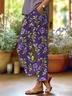 Women Floral Long Pants Casual Spring/Fall Trousers