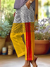 Women Abstract Long Pants Casual Spring/Fall Trousers