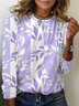 Women Floral Long Sleeve Tee T-shirt Crew Neck Printing Casual Spring/Fall Graphic Tee Top
