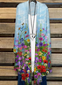 Women Floral Spring/Fall Cover-up Casual Lightweight Cardigan