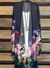 Women Floral Spring/Fall Cover-up Casual Lightweight Cardigan