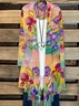 Women Floral Spring/Fall Cover-up Casual Lightweight Cardigan