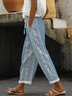 Women Floral Long Pants Casual Spring/Fall Trousers