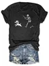 Women Dog Short Sleeve Tee T-shirt Crew Neck Casual Summer Top