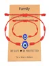 Evil Eye Red Braided Bracelet Family Black Spacer Bead Parent-child Bracelet Evil Eye Braided Bracelet Set