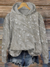 Women Floral Spring/Fall Printing Long Sleeve Casual Daily Hoodie
