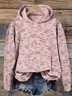 Women Floral Spring/Fall Printing Long Sleeve Casual Daily Hoodie