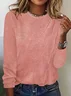 Women Abstract Long Sleeve Tee T-shirt Crew Neck Printing Casual Spring/Fall Graphic Tee Top