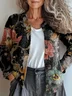 Women Floral Vintage Spring/Fall Printing Cardigan