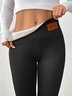Women Plain Casual Winter Long Leggings