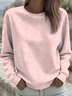 Women Floral Crew Neck Printing Casual Spring/Fall Long Sleeve Sweatshirt