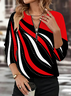 Women Abstract Crew Neck Printing Casual Spring/Fall Long Sleeve Sweatshirt
