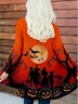 Women Halloween Spring/Fall Cover-up Vintage Lightweight Cardigan