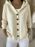 Women Floral Long Sleeve Hoodie Casual Spring/Fall Cardigan Outerwear