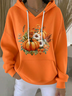 Women Floral Spring/Fall Printing Long Sleeve Casual Daily Hoodie