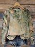 Women Floral Crew Neck Printing Casual Spring/Fall Long Sleeve Sweatshirt