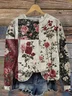Women Floral Crew Neck Printing Casual Spring/Fall Long Sleeve Sweatshirt