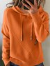 Women Plain Winter Vintage Long Sleeve Hoodie Sweater