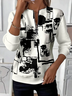 Women Abstract Crew Neck Printing Casual Spring/Fall Long Sleeve Sweatshirt