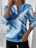Women Abstract Crew Neck Printing Casual Spring/Fall Long Sleeve Sweatshirt