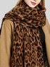 Winter Leopard Print Faux Cashmere Versatile Thick Shawl/scarf/neck Warmer
