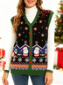 Christmas Regular Fit Acrylic Elegant Vest