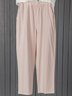 Paneled Linen Casual Pants