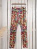 Cotton-Blend Holiday Abstract Leggings