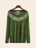 Shift Cotton-Blend Jacquard Casual Sweater